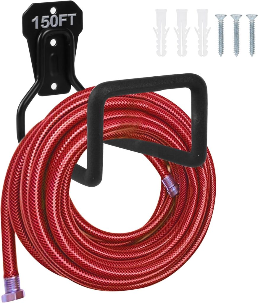 Wall-Mounted Metal Garden Hose Holder