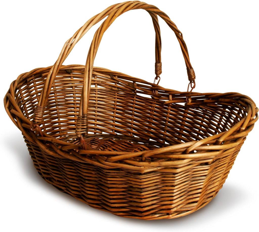 wicker basket harvest basket
