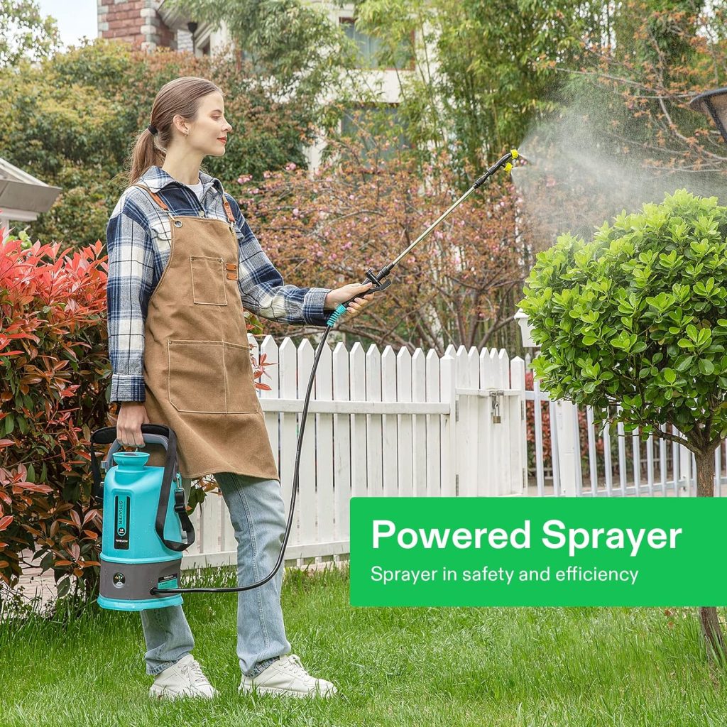 control over inputs with a power sprayer